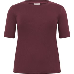 KAFFE CURVE Shirt 'KCCarina'  wijnrood