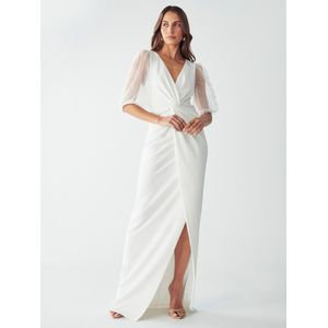 BWLDR - CHIARA - Jurk - Wit - Lang/maxi - Slanke Pasvorm