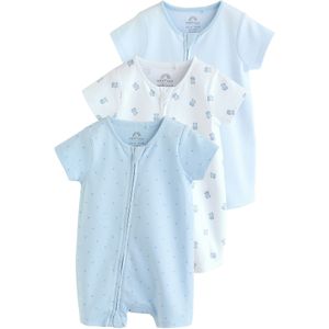 Next Rompertje/body  hemelsblauw / lichtblauw / offwhite