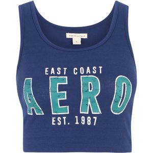 AÉROPOSTALE Top 'DENVER'  navy / pastelblauw / wit