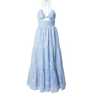 Maya Deluxe Zomerjurk  duifblauw / lichtblauw