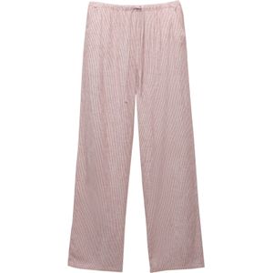 Pull&Bear Broek  bourgogne / wit