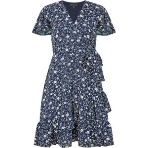 Mela London Jurk  navy / wit