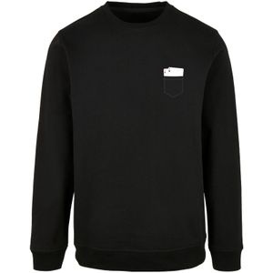 F4NT4STIC Sweatshirt 'Pocket with Cards'  zwart / wit