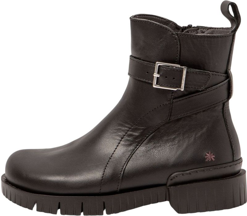 Art - OXFORD - Enkellaarsjes - Zwart - Leer