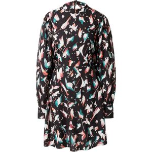 VILA Jurk 'DALINA'  jade groen / oranje / zwart / wit