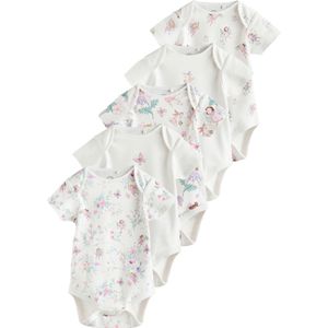 Next Rompertje/body  groen / sering / rosa / wit