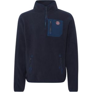 FQ1924 Fleece jas 'Lucas'  navy / rood / wit