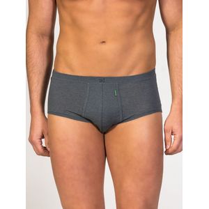 zd ZERO DEFECTS Slip 'Senior Fly Front Brief'  donkergrijs