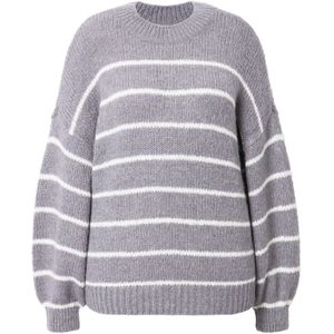 Studio Untold Trui  grijs gemêleerd / wit