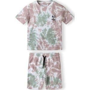 MINOTI Set  taupe / groen / wit