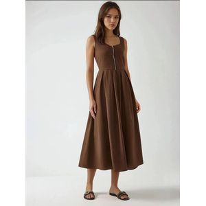 Hiccup Jurk  chocoladebruin