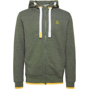 !Solid Sweatvest 'Benjamin'  geel / groen gemêleerd / wit