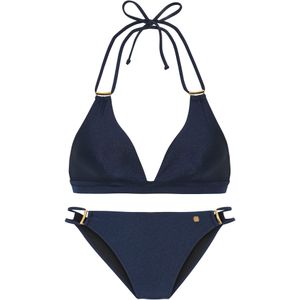 Look - Beugelbikini - Marine - Licht Glanzend - Verwijderbare Softcups