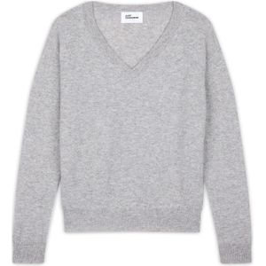 JUST CASHMERE Trui 'Nora'  grijs gemêleerd