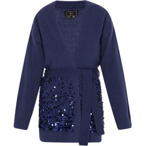 faina Gebreid vest  navy