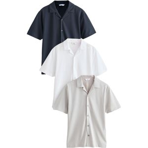 Next Overhemd  navy / lichtgrijs / wit