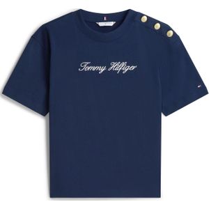 TOMMY HILFIGER Shirt  navy / wit