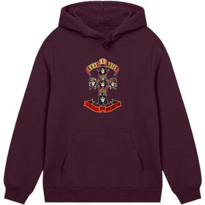 F4NT4STIC Trui 'Guns 'n' Roses Appetite For Destruction'  geel / cyclaam / rood / zwart