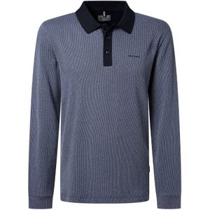 PIERRE CARDIN Shirt  nachtblauw / wit