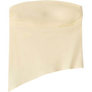 Bershka Top  pasteelgeel