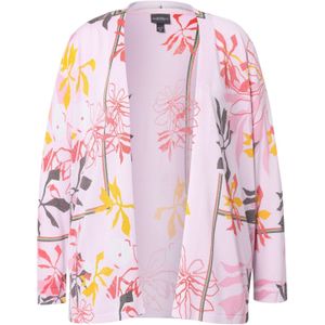 Ulla Popken Gebreid vest  geel / pink / rood