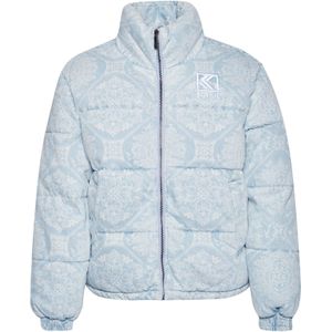 Karl Kani Winterjas 'KW233-025-1'  lichtblauw / wit