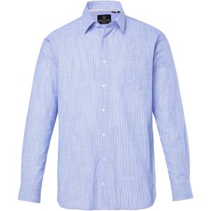 Boston Park Overhemd  azuur / wit