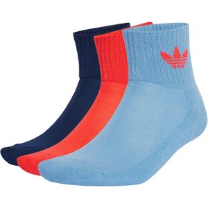 adidas - Mid Crew Socks - Enkelsokken - Zwart - 3 Paar