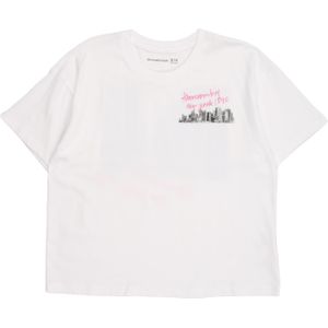 Abercrombie & Fitch Shirt 'NYC STREETS'  lichtroze / zwart / wit