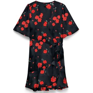 Vmlivia - Korte Jurk - V-Hals - Korte Mouwen - Wikkelsluiting