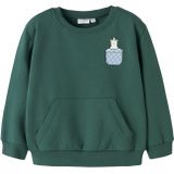 NAME IT Sweatshirt 'NMMVUGO'  lichtblauw / groen
