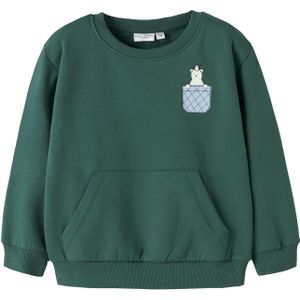 NAME IT Sweatshirt 'NMMVUGO'  lichtblauw / groen
