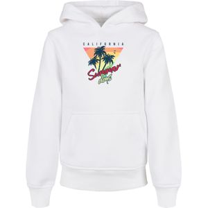 F4NT4STIC Sweatshirt 'California Summer Days Palm'  spar / lichtoranje / lichtrood / wit