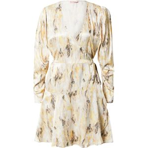 Freebird Icons Jurk  limoen / taupe / donkergrijs