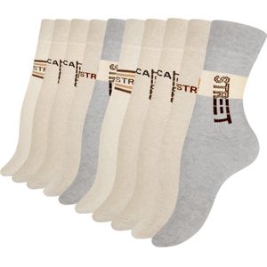 Cotton Prime Sokken  beige / sand / grijs gemêleerd