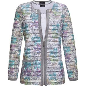 Goldner Gebreid vest  turquoise / jade groen / wit
