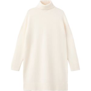 MANGO Gebreide jurk 'TALDOTE'  ecru