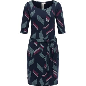Ragwear Jurk  navy / mintgroen / bessen / wit