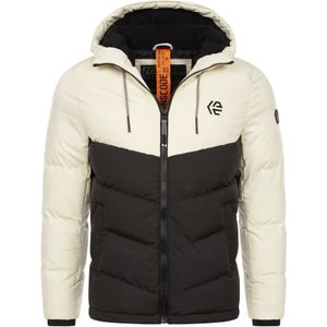 INDICODE JEANS Winterjas ' Agiotis '  donkergrijs / natuurwit