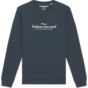 Watapparel Sweatshirt  antraciet / wit