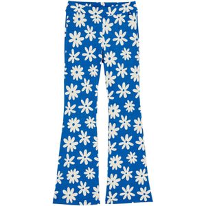 WE Fashion Broek  blauw / wit