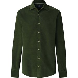 Hackett London - HM3010412 - Overhemd - Groen - Casual - Katoen - Lange Mouwen