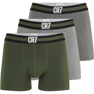 CR7 - Cristiano Ronaldo Boxershorts  grijs gemêleerd / olijfgroen / zwart / wit