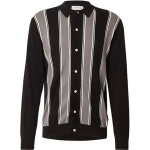 Lindbergh Gebreid vest  grijs / zwart / wit