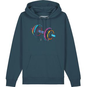 Watapparel Sweatshirt '80s Hantel'  petrol / gemengde kleuren