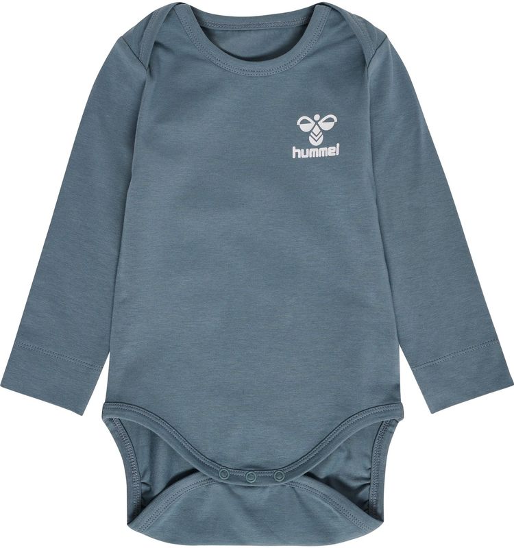 Hummel - Rompertje - Duifblauw - Jersey - Logoprint
