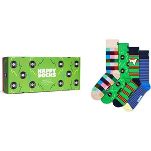 Happy Socks Sokken '4-Pack Record Socks Gift Set'  wit
