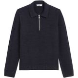 Marc O'Polo Denim - Relaxed Fit - Gebreide Pullover - Katoenmix - Polostijl