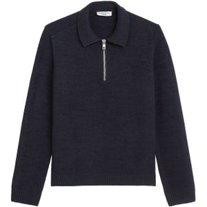 Marc O'Polo Denim - Relaxed Fit - Gebreide Pullover - Katoenmix - Polostijl